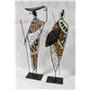 2 X 21 INCH AFRICAN METAL WARRIOR NEW