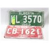 SET OF 4 LICENSE PLATES