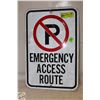 Image 1 : EMERGENCY ACCESS SIGN
