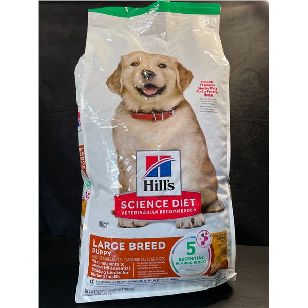 Hill's Science Diet Large Breed Puppy Food - Chicken & Brown Rice - 15.5LB Bag - New