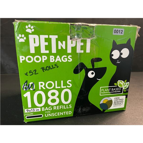 PetnPet Unscented Dog Poop Bags - 52 Rolls Included - 9 x 13" Size - New