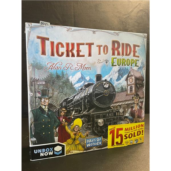 1 Ticket to Ride: Europe - A Family Board Game by Days of Wonder (2-5 Players) - New Sealed!