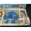 Image 2 : 4 Disney Stitch Theme 5D Diamond Painting Art Kits with Wooden Frames - Brand New