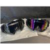 Image 3 : 2-Pack of Adult Motorcycle Goggles/ATV/Off-Roading Sport Goggles - New