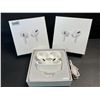 Image 1 : 2 Pairs of TWS Airpod-Style Wireless Earbuds with Charging Cases - White - New