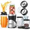 Image 1 : 1 Ganiza Countertop Kitchen Blender/15PC Personal Smoothie Blender - New (Dmg Box)