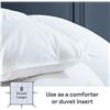 Image 3 : 1 Maple&Stone Feather Down Luxury Queen-Size Duvet (90 x 90") - White - New in Box!