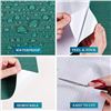Image 2 : 1 Large Roll of Self-Adhesive Waterproof Wallpaper; 15.8" x 240" Roll - Teal Green - New