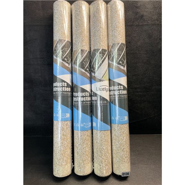 4 Rolls of Self-Adhesive Peel and Stick Granite Countertop Adhesive Paper/Waterproof Wallpaper - New