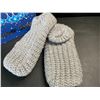 Image 5 : 1 Pair of Lemzone Men's Warm Non-Slip Slipper Socks w/ Sherpa Lining (Size M) New in Box
