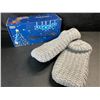 Image 4 : 1 Pair of Lemzone Men's Warm Non-Slip Slipper Socks w/ Sherpa Lining (Size M) New in Box