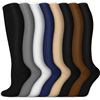 Image 1 : 7-Pairs of Compression Sport Socks - Size XXL - For Men/Women - New