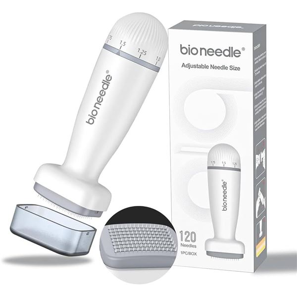 2 Bio Needle Derma Stamp Micro Needling Tools for Stimulating Hair Growth - New Sealed