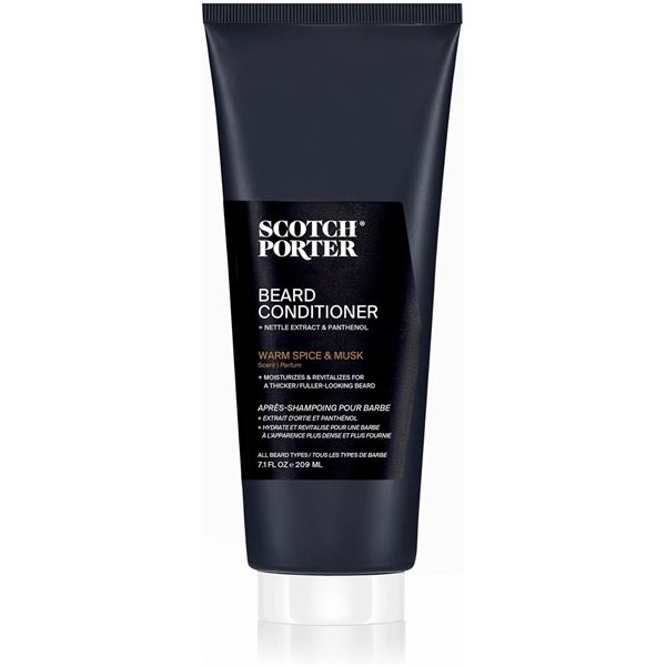 1 Scotch Porter Hydrate & Nourish Beard Conditioner for Dull/Dry Coarse Beards - 209ml - New
