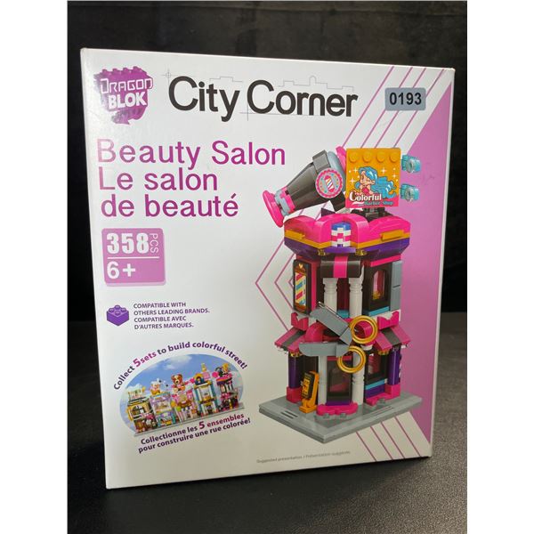 1 DragonBlock City Corner Beauty Salon Lego-Style Toy Building Set (358pcs) - New