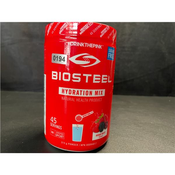 1 Tub of BioSteel Hydration Mix - Mixed Berry - 315g Powder - New