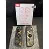 Image 2 : 1 Set of Gold/Black Pikachu Pokemon Design Joycon Controllers for Nintendo Switch - New