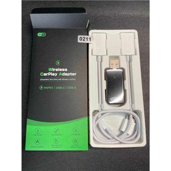 1 Wireless CarPlay Adapter - Plug & Play Design; Converts Wired to Wireless CarPlay - Brand New