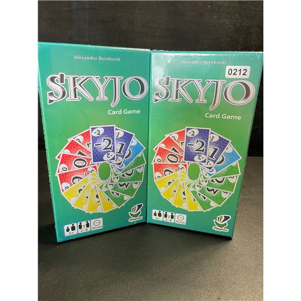 2 SKYJO Card Games - Entertaining Card Games for Family Game Night - New Sealed