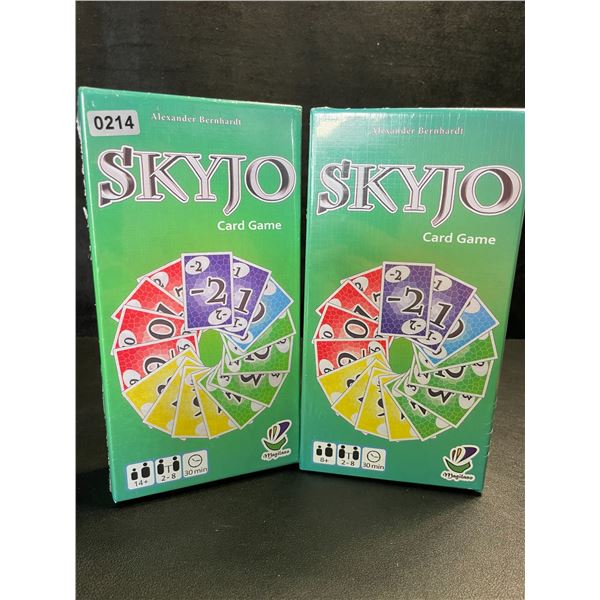 2 SKYJO Card Games - Entertaining Card Games for Family Game Night - New Sealed