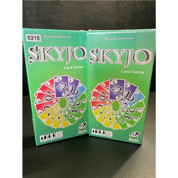 2 SKYJO Card Games - Entertaining Card Games for Family Game Night - New Sealed
