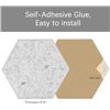 Image 7 : 12-Pack of Hexagon Acoustic Wall Sound-Absorbing Panels for Home/Office/Studio (Grey) - New