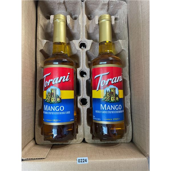 2 Torani Mango Flavoring Syrups - 750ml Each - New (BB: June 2026)