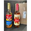 Image 1 : 2 Torani Flavoring Syrups - Salted Honey Butter & Puremade Hazelnut - 750ml Each - New
