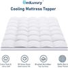 Image 2 : 1 Bedluxury Mattress Topper - Queen Size - White (60" x 80") Fits Deep Mattresses up to 18" - New