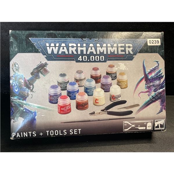 1 Warhammer 40,000 - Paints and Tools Set for Hobbyists - New