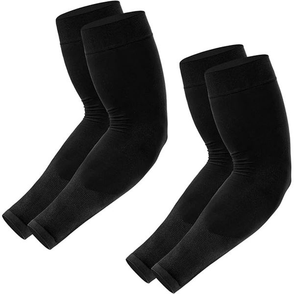 4 Pairs of Arm Sleeves for Men/Women (2 Per Box) - UV Protection/Compression Sports Sleeves - New