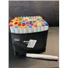 Image 1 : 100-Pack of AnyMark Dual-Tip Alcohol-Based Artist Markers for Drawing/Coloring - New