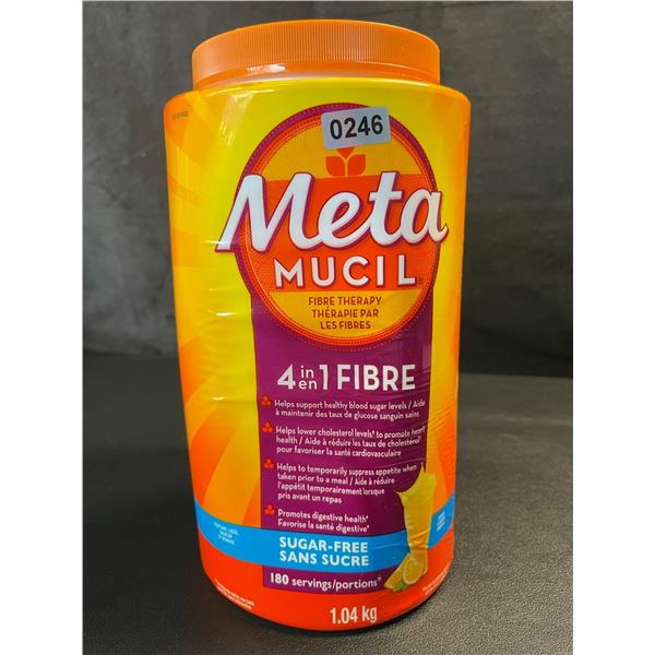 1 Tub of Meta Mucil Fibre Therapy for Digestive Health - 1.04 kg; Sugar-Free Orange - New