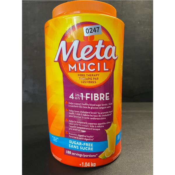 1 Tub of Meta Mucil Fibre Therapy for Digestive Health - 1.04 kg; Sugar-Free Orange - New