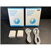 Image 3 : 2 2-Packs of USB-C to USB-C Fast Chargers (2x Cables and 2x 20W USB-C Wall Blocks PER Box) - New
