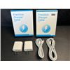 Image 3 : 2 2-Packs of USB-C to USB-C Fast Chargers (2x Cables and 2x 20W USB-C Wall Blocks PER Box) - New