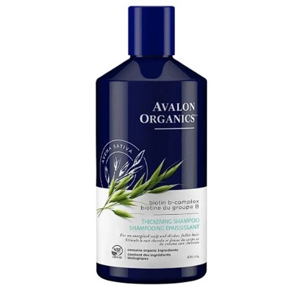 2 Avalon Organics Biotin B-Complex Hair Thickening Shampoos - 414ml Each - New Sealed