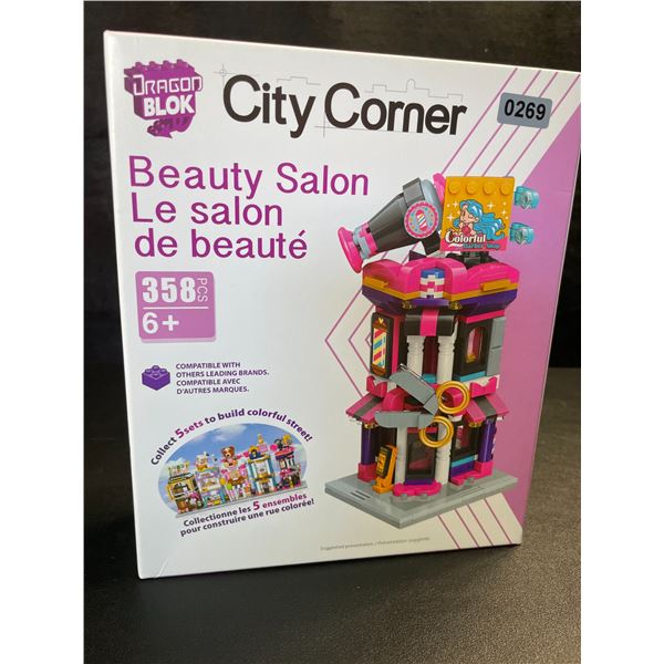 1 DragonBlock City Corner Beauty Salon Lego-Style Toy Building Set (358pcs) - New