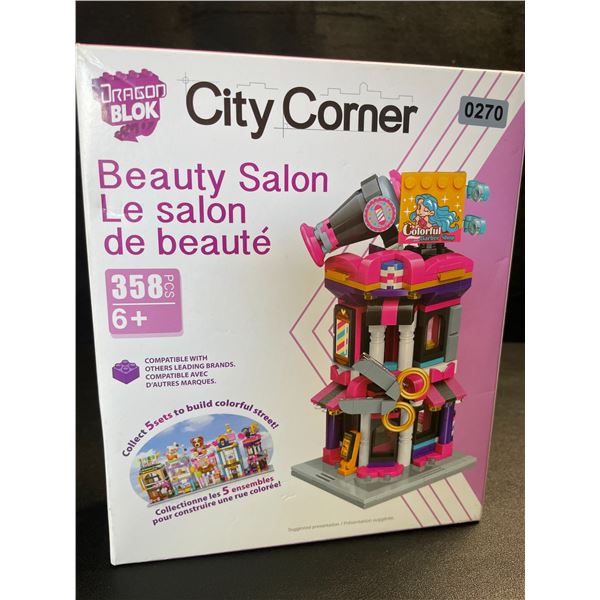 1 DragonBlock City Corner Beauty Salon Lego-Style Toy Building Set (358pcs) - New