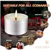 Image 3 : 100-Pack of White Tealight Candles - Unscented - New Sealed