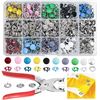Image 1 : 800PC Metal Snap Button Fastener Kit w/ Snap Plier Tool - Great for Crafting/DIY - Brand New