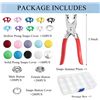 Image 4 : 800PC Metal Snap Button Fastener Kit w/ Snap Plier Tool - Great for Crafting/DIY - Brand New