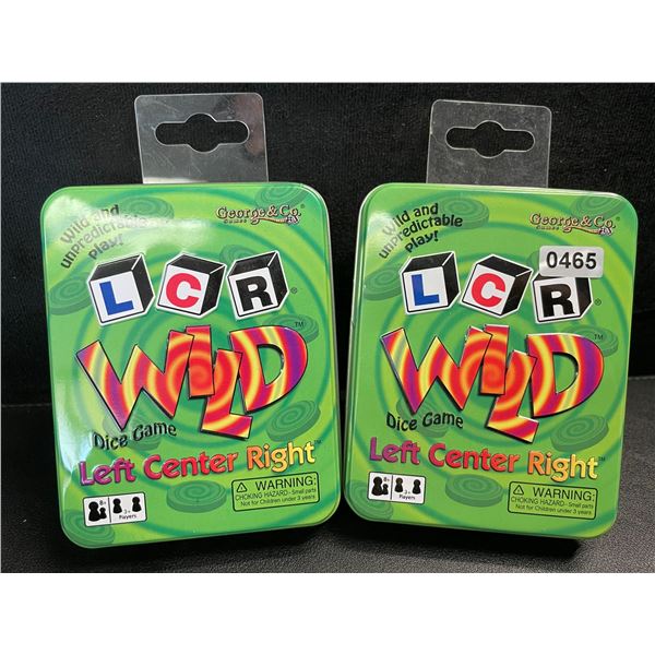 2 Left Center Right Wild Dice Games for Game Night - New