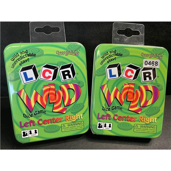 2 Left Center Right Wild Dice Games for Game Night - New