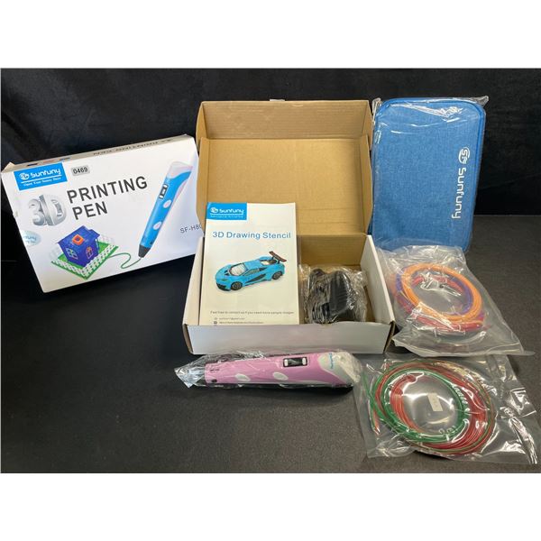 1 3D Printing Pen Set w/ Multi-Colour PLA Filament - New