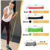 Image 2 : 1 Resistance Band Set/Pull Up Exercise Band Set for Strength Training - New in Box