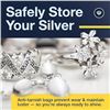 Image 3 : 2 SimpleShine Anti-Tarnish Cloth Storage Bags for Silver/Precious Metals (18" x 18" Size) - New