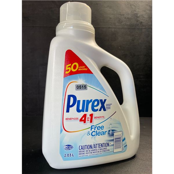 1 Purex Free & Clear Liquid Laundry Detergent for Sensitive Skin - 2.03L - New
