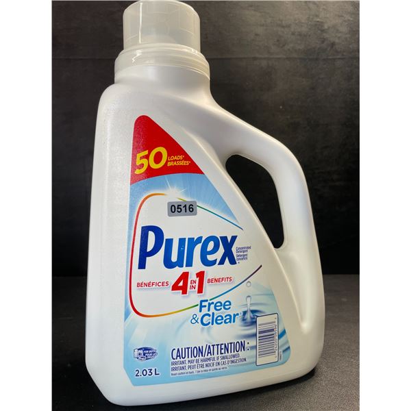 1 Purex Free & Clear Liquid Laundry Detergent for Sensitive Skin - 2.03L - New