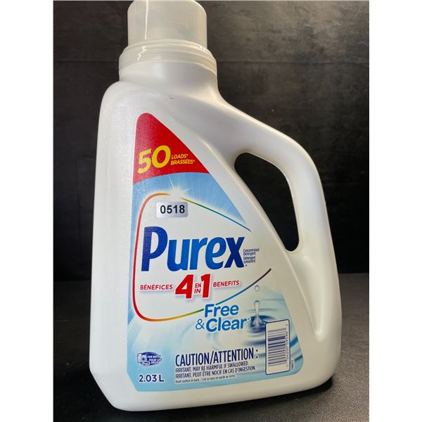 1 Purex Free & Clear Liquid Laundry Detergent for Sensitive Skin - 2.03L - New